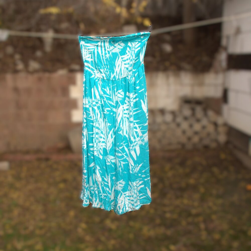 Torrid Smocked Strapless Beach Jumpsuit Cover-Up Jumpsuit